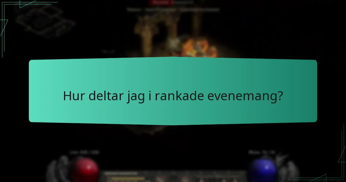 Vad är gemenskaps-turneringar kopplade till rankade evenemang?