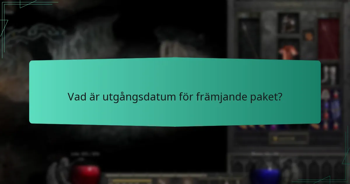 Vilka villkor gäller för främjande paket?