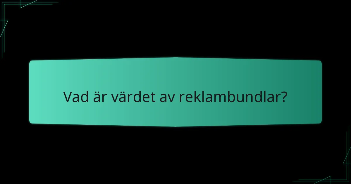 Vad är prissättningsdetaljerna för reklambundlar?
