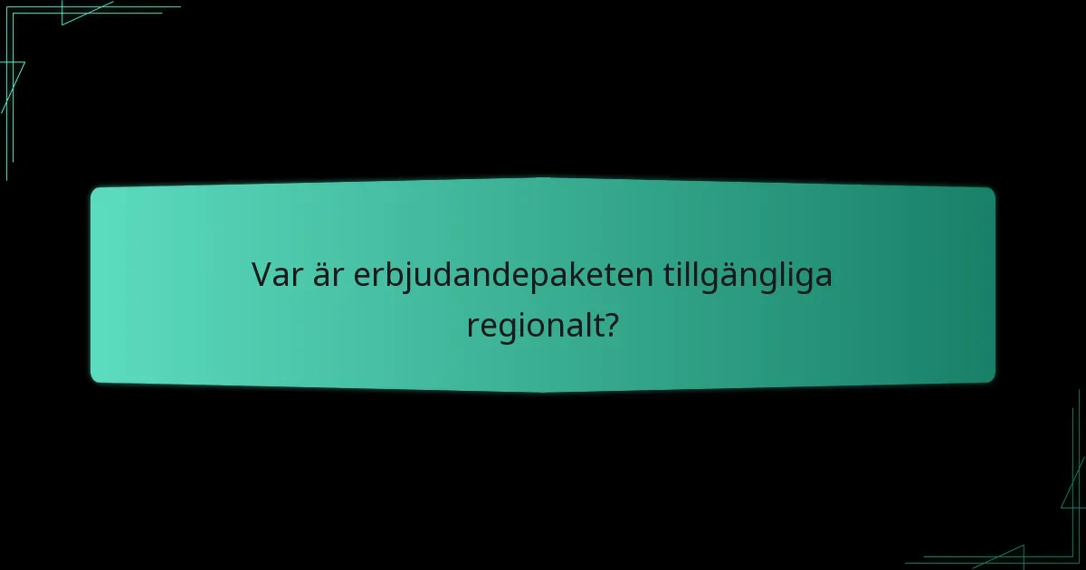 Hur får man tillgång till erbjudandepaketen?
