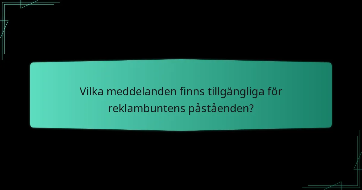 Vilka plattformar erbjuder reklambuntens påståenden?